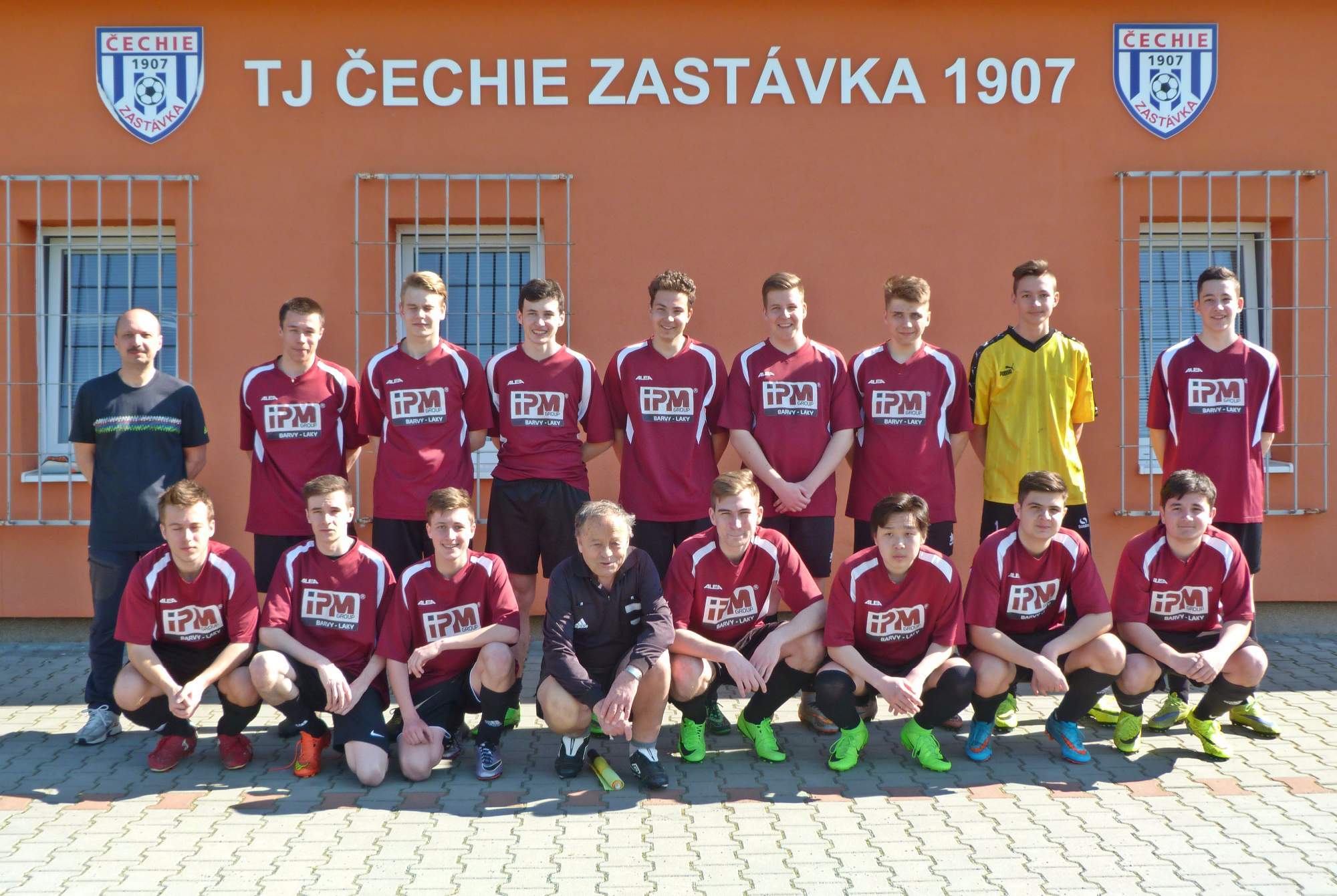Společné foto dorost jaro 2017